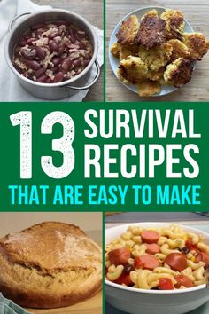 Just because you have emergency food doesn't mean you're ready to live on it. Cooking without power is easier said than done, and it takes practice. So instead of cooking the meals you love so much, you should focus on recipes that are easy to make. And since you probably won't have a working fridge or freezer, they should be recipes that either don't make a lot or store well at room temperature. Here are 13 popular survival recipes that fit the bill. Survival Recipes, Best Survival Food, Survival Food Storage, Hard Bread, Homemade Jerky, Beef Jerky Recipes