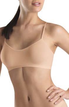 This seamless crop top cut from buttery-soft microfiber offers light support that comfortably stays in place and is perfect for layering or lounging. Style Name:Hanro Touch Feeling Strappy Crop Top. Style Number: 6115297. Available in stores. Spaghetti Crop Top, Seamless Crop Top, Crop Top Style, Strappy Crop Top, Strappy Bra, Seamless Bra, White Beige, Clothing Items, Clothing Brand