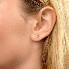 Our must-have petite sized classic prong set stud earrings, are minimalist perfection. Wear them alone, or as a second stud. A great gift, our nickel free finish will not irritate sensitive ears. Cubic zirconia Sterling silver with 14k gold vermeil, or rhodium finish 4mm diameter Nickel free Comes in a signature pouch with box Remove electroplated jewelry when bathing, showering or swimming. Avoid direct contact with perfume, lotions or other chemicals. Wipe clean with a soft cloth only. Classic Hypoallergenic Diamond Earrings For Everyday Wear, Classic Hypoallergenic Diamond White Diamond Earrings, Classic Hypoallergenic Diamond Earrings, Dainty Hypoallergenic Round Cut Diamond Earrings, Dainty Hypoallergenic Diamond Earrings Round Cut, Hypoallergenic Dainty Round Cut Diamond Earrings, Hypoallergenic Round Cut Diamond Earrings For Everyday, Hypoallergenic Dainty Diamond Earrings Round Cut, Classic Hypoallergenic Diamond Earrings For Gift