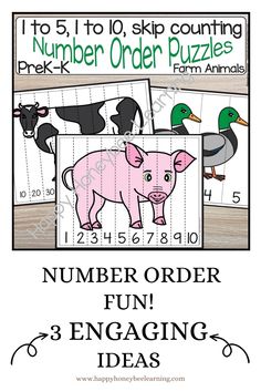 the number order fun engaging ideas for numbers 1 to 10 with farm animals and ducks