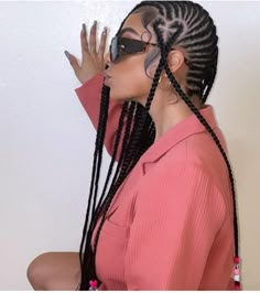 Natural Dark Hair, Side Cornrows, Side Braids, Lemonade Braids Hairstyles, Lemonade Braids, Side Braid Hairstyles, Braided Hairdo, Cool Braid Hairstyles