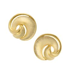 Add a timeless touch to your look with these unique Diane Studs. These gold studs will give your wardrobe a luxurious edge. Effortlessly elegant, they will make a stylish statement. Chic Gold Metal Clip-on Earrings, Chic Gold Plated Clip-on Earrings For Formal Occasions, Chic Formal Metal Clip-on Earrings, Designer Yellow Gold Clip-on Earrings For Evening, Chic Gold Earrings For Workwear, Chic Gold Earrings For Work, Elegant Metal Clip-on Earrings For Evening, Elegant Jewelry With Gold-tone Hardware For Formal Occasions, Elegant Formal Jewelry With Gold-tone Hardware