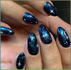 Take some time for self-care and indulge in a relaxing nail painting session. Experiment with different designs and techniques Bonfire Nails, Galaxy Nail, Snail Art, Witchy Nails, Space Nails, Sky Nails