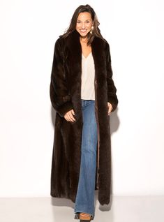 This is a luxurious mink fur coat accentuated with a rich fox fur tux. Enjoy the subtle contrast of the gleam of rich fox fur against the velvety sheen of this elegant mink fur coat. *This style is sometimes custom-made, please allow approximately 2-6 weeks for delivery. For questions or rush orders, please use our chat or call 334-277-7610. Length: 50-52 inches Fur Origin: Denmark Made in Greece Dye added Don't see your size or color? Please use our chat or call to see if we can custom make it Chinchilla Fur, Mink Coat, Mink Fur Coat, Fur Blanket, Into The Night, Mink Fur, Night Looks, Rabbit Fur, Fox Fur