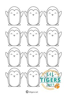 Free Printable Penguin Stencil Outlines Penguin Pattern Templates Free Printable, Penguin Printables Free, Penguin Shapes, Penguin Diy, January Craft