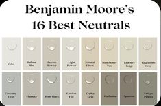 the best neutrals for your skin tone is shown in this color chart with different shades