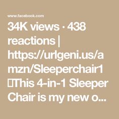 34K views · 438 reactions | https://urlgeni.us/amzn/Sleeperchair1 ❤️This 4-in-1 Sleeper Chair is my new obsession!I bought it for Bill because he wanted a cozy recliner to watch tv!But this goes to the next level for versatility and comfort! Without compromising style!👌The boucle fabric is gorgeous and stain resistant!I love how easily the ottoman pulls out and how many reclining options there are! So no matter what your mood you can find the perfect position!Run! These are going to sell out fast!🙀#amazonmusthaves #amazonhome #amazonfavorites #founditonamazon | The Design Twins