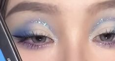 Celestial Aesthetic Makeup, Uv Liner Makeup, Blue Korean Makeup, No Ordinary Girl, Douyin Makeup