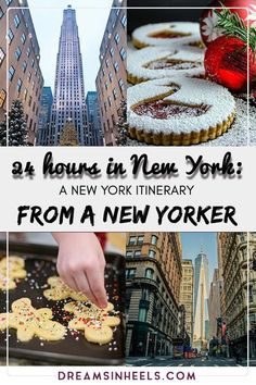 the new york times square is decorated with christmas cookies and other holiday treats for everyone to enjoy