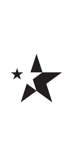 two black stars on a white background with the word star written in it and an arrow pointing