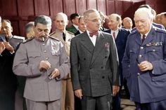 Truman, Staline et Churchill Potsdam Conference, Clement Attlee, Facial Scars, Harry Truman, Gifts For Photographers, Historical Images, Nuclear Power, Nagasaki