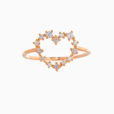 Description:Cubic Zirconia Heart RingSpecifications:Material: cubic zirconia, copper, gold, silver, rose goldColors: Gold/Silver/Rose GoldSize: #7Weight: 4 g/pcs "Sparkle with love and style with our Cubic Zirconia Heart Ring! This playful ring features a heart-shaped cubic zirconia stone for a touch of romance. Perfect as a gift for yourself or a loved one, it's the perfect way to add a little bit of whimsy to any outfit. 💍❤️" Dainty Rose Gold Heart Ring For Proposal, Dainty Rose Gold Heart-shaped Diamond Ring, Dainty Heart-shaped Rose Gold Diamond Ring, Dainty Rose Gold Heart Diamond Ring, Valentine's Day Rose Gold Crystal Promise Ring, Valentine's Day Promise Rose Gold Crystal Ring, Elegant Rose Gold Heart-shaped Crystal Ring, Dainty Cubic Zirconia Diamond Ring For Valentine's Day, Rose Gold Diamond Heart Ring For Proposal