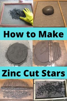 how to make zinc cutstars in the shape of rocks and stones