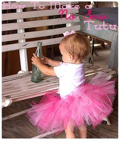 DIY No See Tutu Tool Skirt Diy, How To Make A Tutu, Diy Toddler Tutu, Toddler Tutu Diy, Baby Tutu Diy, Making Tutus, Tutu Diy, Diy Tutus, Tulle Pink