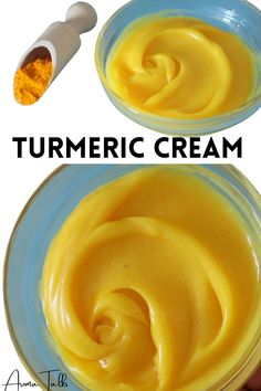 Home Made Anti Aging Cream, Tumeric Cream Diy, Diy Face Cream For Dry Skin, Homemade Day Cream Face, Turmeric Face Cream, Turmeric Face Cream Diy, Diy Day Cream Face, Turmeric Butter For Skin, Homemade Skin Lightening Cream