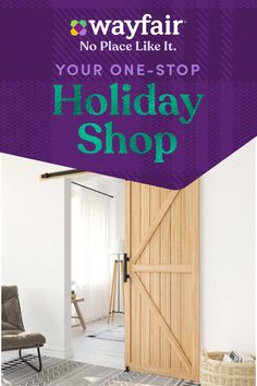 an advertisement for a holiday shop with the words, no place like it your one - stop holiday shop