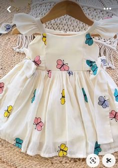 WhatsApp Baby Girl Frock Designs Cotton, Kids Fashion Wear, Baby Dress Embroidery, Cotton Frock, Cotton Frocks For Kids, Kids Dress Collection