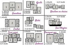 an image of different sizes and shapes of furniture in the same color, with numbers on each