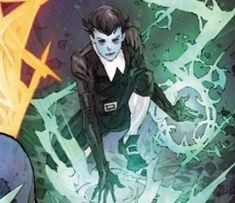 black air religion uniform blue skin demon chaotic horn dc universe Klarion Bleak Aesthetic, Yara Flor