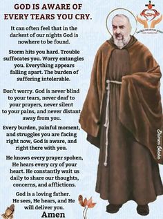 Saints Prayers, Catholic Prayers Daily, St Padre Pio, Spiritual Motivation, Catholic Beliefs, Novena Prayers, Saint Quotes Catholic, Spiritual Prayers, Chapel Veil