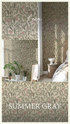 Our favourite patterns are the ones that display the artists craft and the Lena is exactly that. This hand drawn peach pattern brings charm and character to any space, with each element being crafted with love and care.

The peach tones and drooping late summer leaves bring an elegant and inviting feel, allowing people to grace themselves in the company of an artists craft.