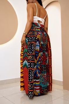 PRODUCT DETAILS: Designed in the U.S., hand-crafted in Africa Delivery within 2 weeks Multiple prints available This exceptional, multi-colored skirt patchwork, made of unique cotton African Ankara print fabrics, will make you stand out with the pops of color and provide a nice, laid back sense of style! This unisex patchwork can be worn as evening or casual wear to various events. FABRIC CARE: Dry Clean. Hand Wash. Machine Wash. SIZE CHART: Multicolor Printed Cotton Bottoms, Cotton Patchwork Maxi Skirt, Patterned Printed Skirt, Bohemian Multicolor Printed Bottoms, Long Cotton Patchwork Skirt, Cotton Patchwork Long Skirt, Cotton Long Skirt With Patchwork, Multicolor Printed Long Skirt, Multicolor Mixed Print Skirt For Summer