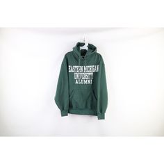 Vintage 90s Mens Medium Faded Eastern Michigan University Alumni Hoodie Green Mens Sweater Graphics cracking. Color faded Mens size Medium Measurements are: 21.5 inches underarm to underarm 26 inches top to bottom Green 55% Cotton 45% Polyester US Shipping is FREE, Canada is $15 and International is $24 Check out my other items in my store! S1697 Vintage Hoodie With Double-lined Hood For Sports, 90s Letter Print Hoodie For Streetwear, 90s Style Letter Print Hoodie For Streetwear, Oversized 90s Winter Hoodie, Oversized 90s Hoodie For Winter, 90s Winter Sweatshirt With Logo Print, 90s Style Winter Sweatshirt With Logo Print, 90s Style Streetwear Sweatshirt With Drawstring Hood, 90s Style Sweatshirt With Drawstring Hood For Streetwear