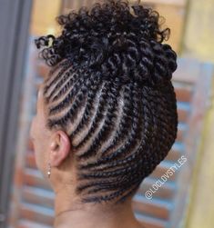 Updo With Flat Twists Short Hair Flat Twist Updo Bun, Bun Twist, Flat Twists, Flat Twist Hairstyles, Twist Updo, Updo Braids, Flat Twist Updo, Natural Hair Twist Out, Twisted Hair