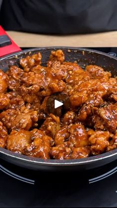 the food is being cooked in the skillet on the stove top, ready to be eaten