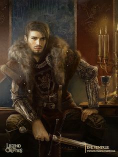 Inspiring Concept Art by Eve Ventrue Roi Arthur, Digital Art Gallery, Fantasy Male, King Arthur, Fantasy Warrior, Fantasy Inspiration, Medieval Fantasy, Fantasy Artwork, Character Portraits