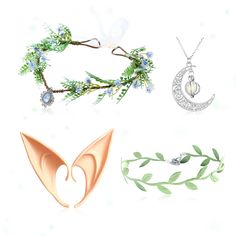 PRICES MAY VARY. You will get : 1 x Forest fairy crown, 2 x fairy elf ears,1 x green leaves choker, 1 x fairy stone necklace. High quality, muti-color and beautiful, dress accessory that never goes out of style, make you like a butterfly fairy. Renaissance Elf Crown , it is a good decoration for a party, Halloween dress-up party and cosplay,dancing party,like a butterfly, It is special design will make you look unique. These Renaissance Elf Crown Elf Headpiece Mythical Fairy Costume will make a Halloween dress up party and you can give them to your beautiful daughter as birthday gifts or dress up party favors I sincerely hope that our elf headpiece mythical fairy costume can help you have a wonderful party. JeVenis Set of 4 Renaissance Elf Crown Elf Headpiece Mythical Fairy Costume Viking Fall Fairy Costume, Diy Elf Costume, Elf Headpiece, Mythical Fairy, Cosplay Elf, Elf Crown, Fairy Headpiece, Fairy Stone, Costume Viking