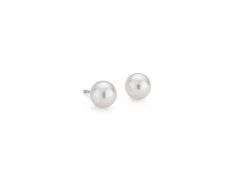 A versatile complement to any look, these luminous Akoya cultured pearl earrings feature 18k white gold posts with easy push backings. Modern White Pearl Earrings For Anniversary, Modern White Akoya Pearl Earrings, Modern White Pearl Earrings For Formal Occasions, Classic White Pearl Earrings For Formal Occasions, Classic White Akoya Pearl Earrings, Modern White Round Pearl Earrings, Minimalist White Gold Akoya Pearl Earrings, Formal White Gold Minimalist Pearl Earrings, Formal Minimalist White Gold Pearl Earrings