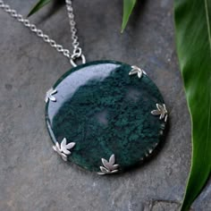 Moss Agate Necklace, Metal Jewelry Making, Metalwork Jewelry, Metalsmithing Jewelry, Metal Clay Jewelry, Sterling Pendant, Jewelry Techniques, Silver Jewelry Rings, Silver Jewelry Handmade