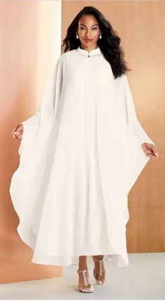 #ad Premium Quality Size 18W PLUS Ashro Ivory Formal Dinner Party Church Jessica Jacket Dress, Fashion Women's Dresses Church Attire For Women, White Church Dress, Mormon Fashion, Clergy Women, Women Attire, Formal Dinner Party, Chiffon Cape, Church Attire, Women Church Suits