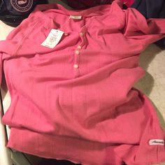 Size Large Casual Pink Tops For Daywear, Pink Winter Tops For Daywear, Pink Tops For Winter Daywear, Pink Winter Daywear Tops, Pink Long Sleeve, Inner Child, Fancy Dresses, Shirt Color, Abercrombie Fitch