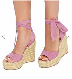 Lace up Espadrille Heel Platform Wedges Ankle Strap Sandals Pairmore Winx Club Inspired Outfits, Club Inspired Outfits, Beige Sandals Heels, Cross Shoes, Casual Summer Sandals, Women Wedges, Lace Up Espadrilles, Ruby Slippers, Lady Shoes