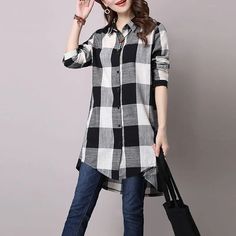 Shipping: Worldwide Express Shipping AvailableDelivery time: 7-15Days Fast ShippingReturns: Fast refund, 100% Money Back Guarantee.SPECIFICATIONSBrand Name: LIDOUFabric Type: BlendedPattern Type: PlaidFit Type: Loose FitStyle: CasualAge: MIDDLE AGEThickness: MidweightOrigin: Mainland ChinaSeason: Spring/SummerClothing Length: longMaterial: COTTONMaterial: PolyesterElasticity: Non StrechDecoration: ButtonMaterial Composition: Synthetic fiberSleeve Length(cm): FullRelease Date: Spring 2022Clothing Long Blouses, Red Black Style, Black Button Down Shirt, Shirt 2023, Button Down Shirt Dress, 2023 Fashion, Long Sleeve Plaid, Fashion Spring, Long Blouse