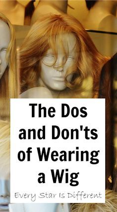 The Dos and Don'ts of Wearing a Wig Thining Hair, Wig Care, How To Wear A Wig, Faux Hair, Diy Wig, Affordable Wigs, Diy Haircut, Real Hair Wigs