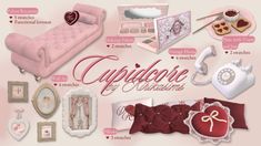 a collage of valentine's day items with the words cappadore de curions