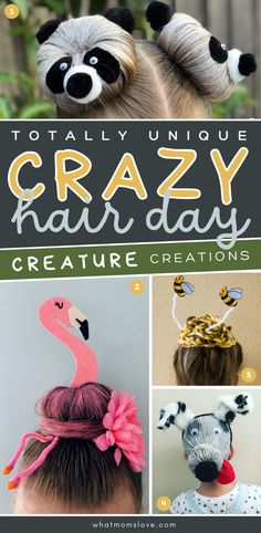 Girl Hair Dos, Wacky Hair Days, Crazy Hair Day, Crazy Hats