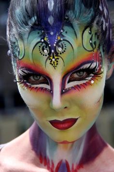 Extreme Makeup Looks | Mehron Makeup Blog about Makeup, Makeup Artists and the Art of Makeup Cirque Makeup, Mehron Makeup, Crazy Makeup, Makeup Blog