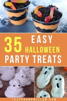 easy halloween party treats for kids and adults to make with the kids in the house