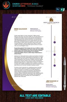 an image of a letterhead with gold trimmings on it and a pen next to it