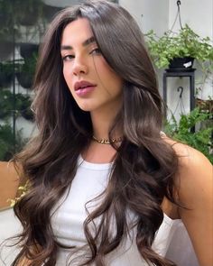 Discover the Best Spring 2024 Hair Color Highlights for Brunettes Rambut Brunette, Brown Hair Looks, Hairstyles For Layered Hair, Braided Hairstyles For Teens, Hair Inspo Color, Dark Brown Hair, Long Hair Cuts, Brunette Hair