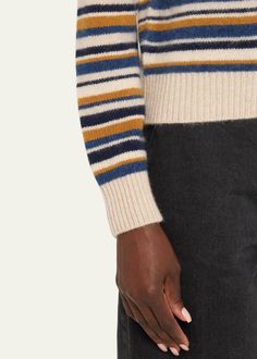 The Elder Statesman Vista Striped Cashmere Hoodie Striped Cashmere Winter Sweater, Winter Striped Cashmere Sweater, Striped Cashmere Sweater For Winter, Winter Sweater With Signature Stripes And Long Sleeves, Elder Statesman, Cashmere Hoodie, Knit Hoodie, 10 22, Bergdorf Goodman