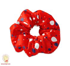 --=Orders placed between 6/3/21 and 6/13/21 will be shipped no sooner than 6/14. Thank you!=-- 4th of July USA Red White and Blue Festive Scrunchie Set, Independence Day Scrunchy Hair Tie, Fourth of July Hair Accessory, July 4th Bow Made from high quality, custom printed polyester fabric. The pattern and scrunchie are handmade here in Brentwood, CA. Fourth Of July Hair, Hair Tie Accessories, Vintage Flag, Ribbon Hair Bows, Floral Theme, Scrunchie Hairstyles, Hair Tie, How To Make Bows, July 4th