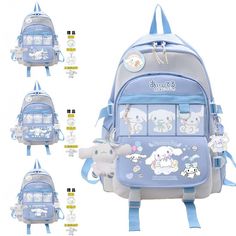 Cinnamoroll Printing Student Large School Bag Shoulder Bag Satchel Backpack Tote Thank you for coming 100% brand new and high quality Size:As Pictures   The actual color of the item may be slightly different from the picture displayed on the website, which is caused by many factors, such as the brightness of the display and the brightness of the light. Due to manual measurement, there may be a deviation of 0.1-3 cm. (1 cm = 0.394 inches, 1 inch = 2.54 cm) Payment Payment We accept PayPal payment Cinnamoroll Backpack For School, Cinnamoroll School Bag, Cinnamon Roll Backpack, Cute Bags For School, Cinnamoroll Things, Cinnamoroll Stuff, Cinnamoroll Bag, Cinnamoroll Backpack, Happy School