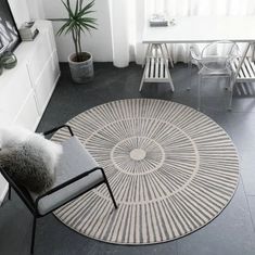 Rugs for Sale Modern Round Rug, Modern Round Rugs, Carpet Modern, Fluffy Rug, Rug For Living Room, Modern Round, Round Rug, Large Living Room, Abstract Lines