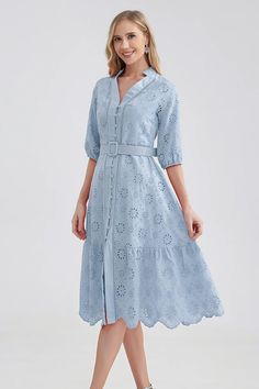 Vacation Romance Eyelet Midi Dress Vacation Romance, Eyelet Midi Dress, Cargo Leggings, Embellished Maxi Dress, Eyelet Embroidery, Maxi Dress Sale, Cotton Blend Fabric, Dress Dusty, Backless Maxi Dresses