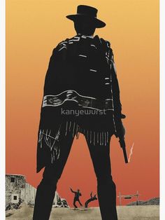 For A Few Dollars More Posters, Bounty Hunter Cowboy, Clint Eastwood Cowboy, Cowboy Character Design, For A Few Dollars More, Western Clipart, Few Dollars More, Movies Wallpaper, Peaky Blinders Poster